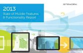 2013 State of Mobile Features and Functionality Report by Siteworx