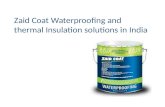 Zaid coat Waterproofing solutions