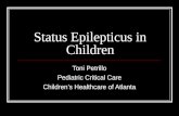 Status Epilepticus in Children Toni Petrillo