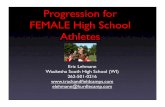 Track and Field Distance Training Progressions (for Females)