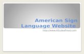 American Sign Language Website