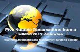 HIMSS13 Conference- Healthcare Information and Management Systems Society