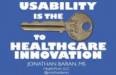 Usability is the Key to Healthcare Innovation
