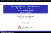 Princing insurance contracts with R