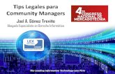 Tips Legales para Community Managers - Katedra 2013