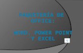 ofimatica: Office word, Power Point, Excel