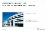 Photovoltaic Review -Fraunhofer Institute for Solar Energy System ISE