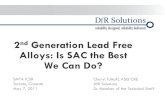 2nd Generation Lead Free Alloys: Is SAC the Best We Can Do?