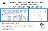 Real-Time and Reliable Wireless Sensor Networks for Smart Wireless Automation Applications