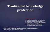 Intellectual property rights(I.P.R.) and traditional knowledge protection of India  ppt