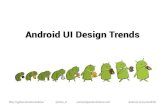 Android UI design trends