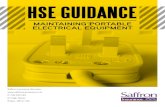HSE Guidance - Maintaining Portable Electrical Equipment