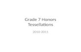 Tessellations 2010-2011