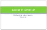 Easter in estonia!