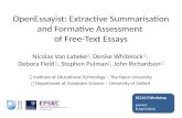 OpenEssayist: Extractive Summarisation and Formative Assessment (DCLA13)