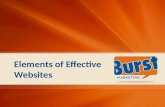 Elements of effective websites