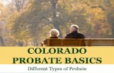 Colorado Probate Basics
