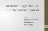 Intensive agriculture and the environment