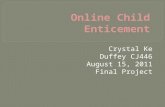 Online Child Enticement