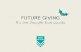 The Future of Giving: It's the Thought That Counts