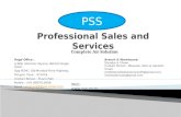 Professional sales and services