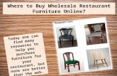 Where to Buy Wholesale Restaurant Furniture Online?