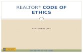 REALTOR® Code of Ethics Centennial Quiz
