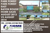 Park Forest Subdivision Baton Rouge Home Sales Update August 2014