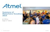 Summary of maker faire trondheim 2014 - Atmel Family Day - Jo Uthus