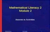 NCV 2 Mathematical Literacy Hands-On Training Activities Module 2