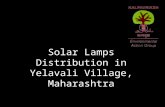 Solar lamps distribution in Yelavali village, Maharashtra
