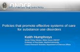 Health reform and other policies around substance abuse treatment systems ondcp 4.2010