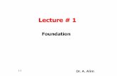 Lecture # 1 foundation