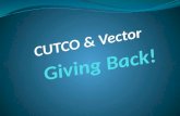 CUTCO & Vector Giving Back 2013
