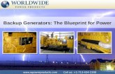Backup generators the blueprint for power