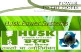 Husk power system