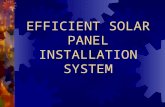 Efficient Solar Panel Installation System