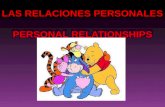 Tema 3.  las relaciones personales