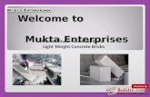 CLC Bricks suppliers by Mukta enterprises
