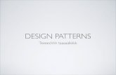 Techtalk design patterns