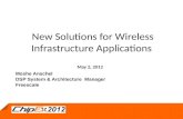 New solutions for wireless infrastructure applications