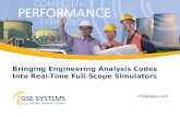 Bringing Engineering Analysis Codes Into Real-Time Full-Scope Simulators