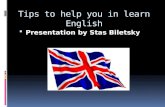 Tips to learn English