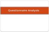 Questionnaire Analysis