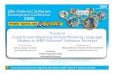 PracticalExperiences Migrating Unified Modeling Language Models to IBM® Rational® Software Architect
