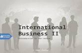 Introduction to the course of International Business II