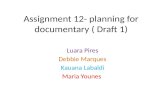 Assignment 12  planning for documentary ( draft 1