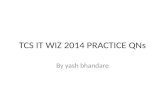 Tcs it wiz 2014 practice q ns