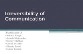 Irreversibility of communication syndicate3