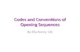 Codes and conventions of opening sequences 2